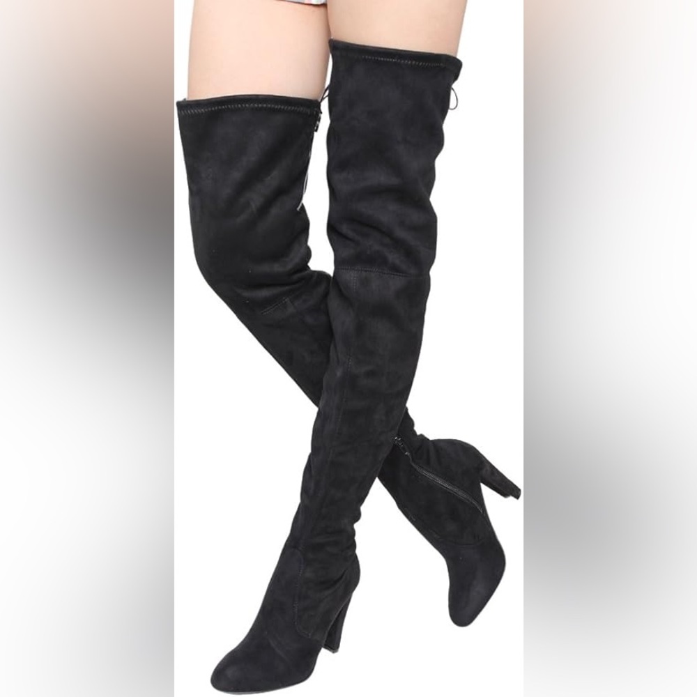 Forever 21 (wilddiva) over the knee thigh boots size 7 worn5 times still likenew